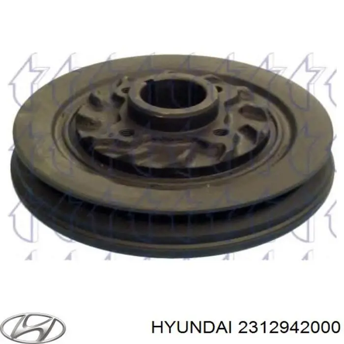 Купити 2312942000 Hyundai/Kia Шків колінчастого вала