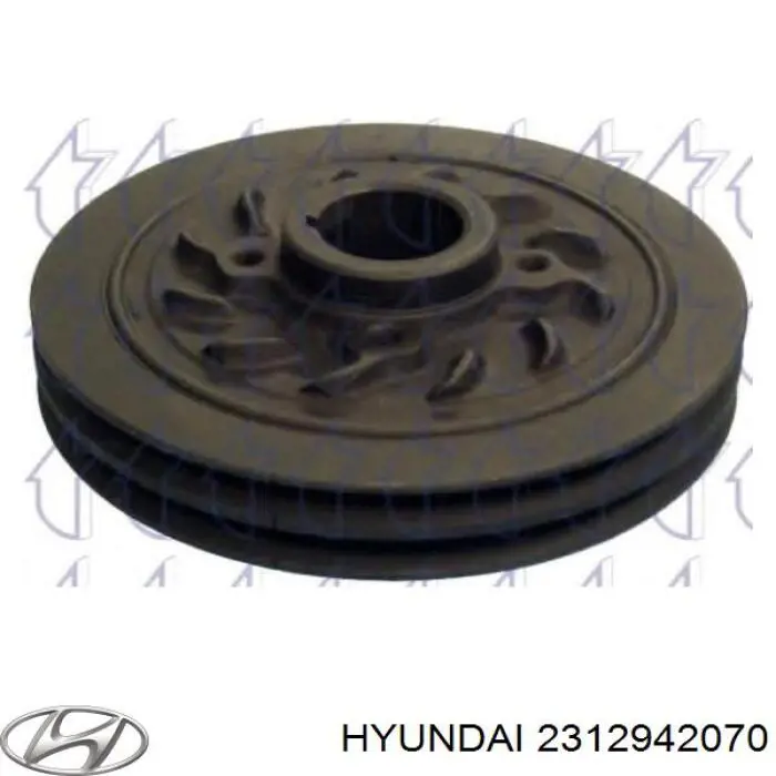 Шків колінвала (демпфер ) Hyundai/Kia 2312942070 ціна, від 45.91 USD