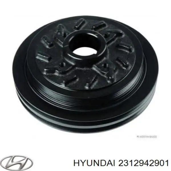Купити 2312942901 Hyundai/Kia Шків колінчастого вала
