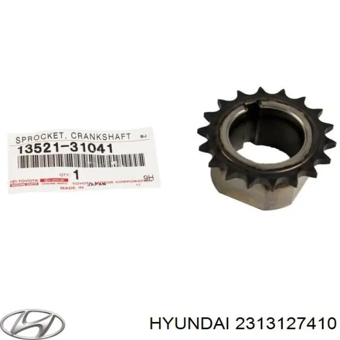 2313127410 Hyundai/Kia Зірочка приводу коленвала двигуна