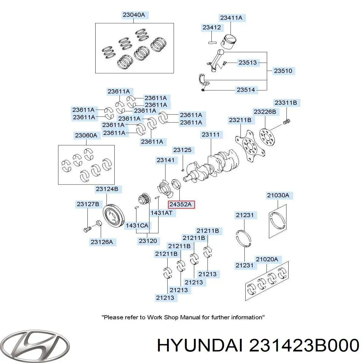 Купити 231423B000 Hyundai/Kia 