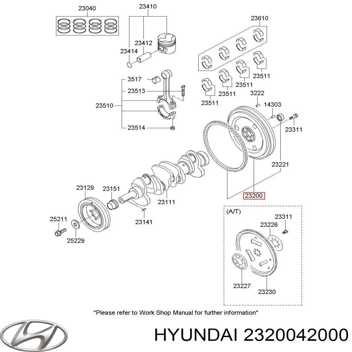  2320042000 Hyundai/Kia