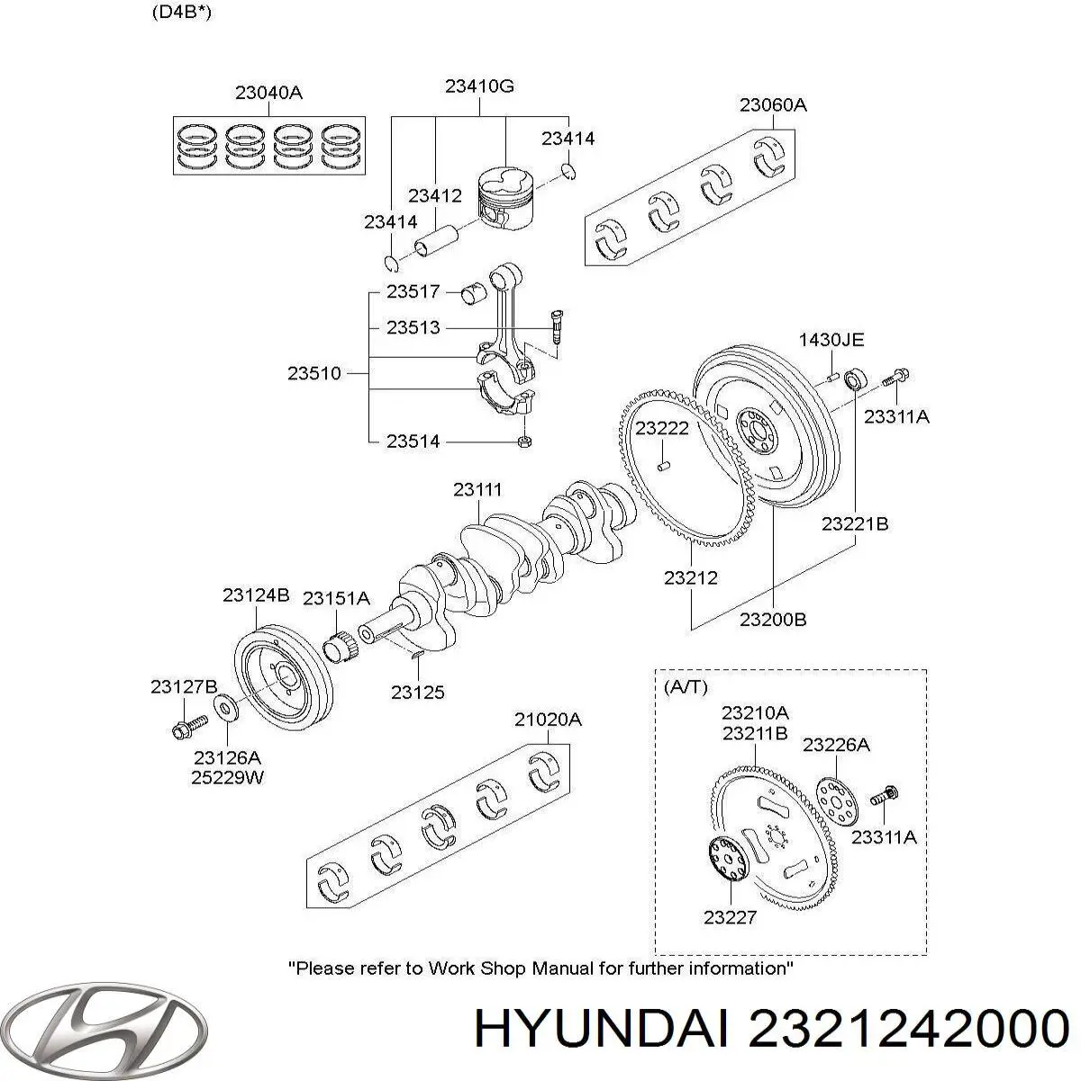Вінець маховика Hyundai Terracan (HP) (Хендай Терракан)