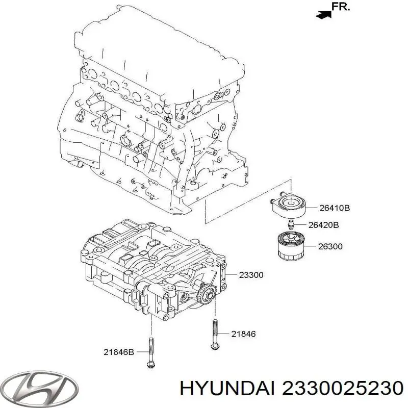  Hyundai/Kia 2330025230 ціна, від 530.82 USD
