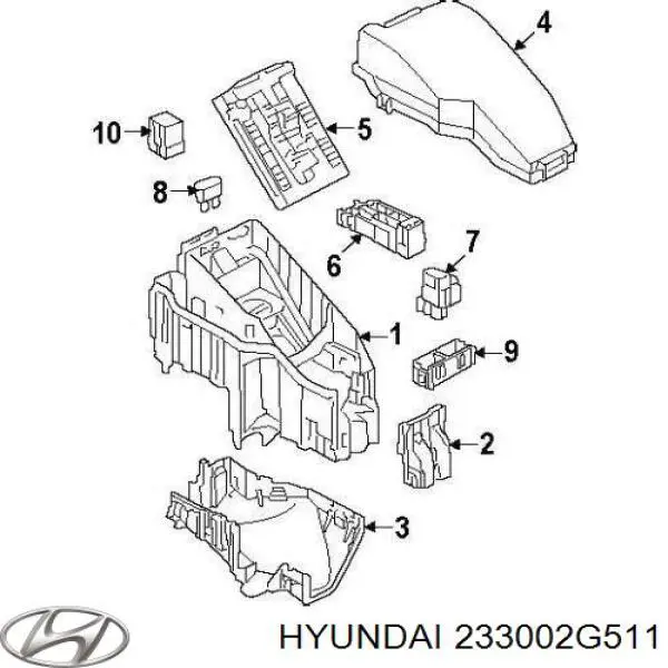  Hyundai/Kia 233002G511 ціна, від 355.53 USD