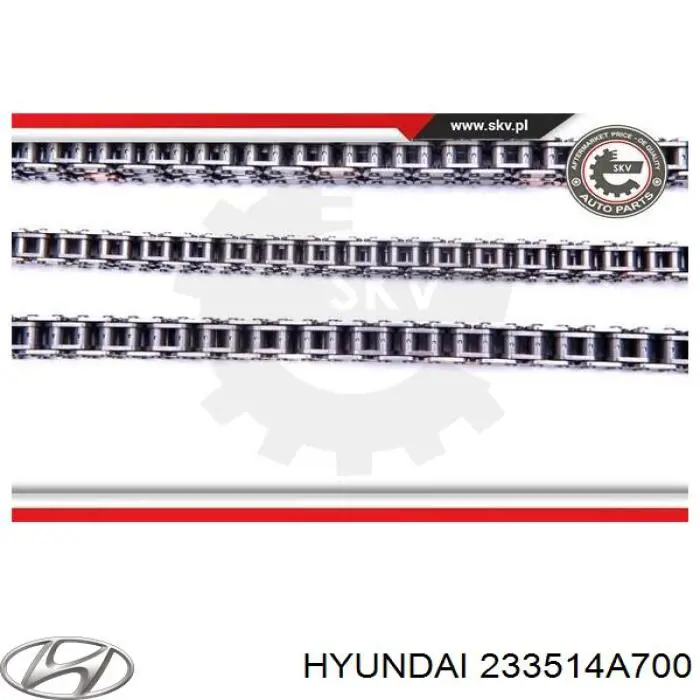 Ланцюг ГРМ, нижня 233514A700 Hyundai/Kia