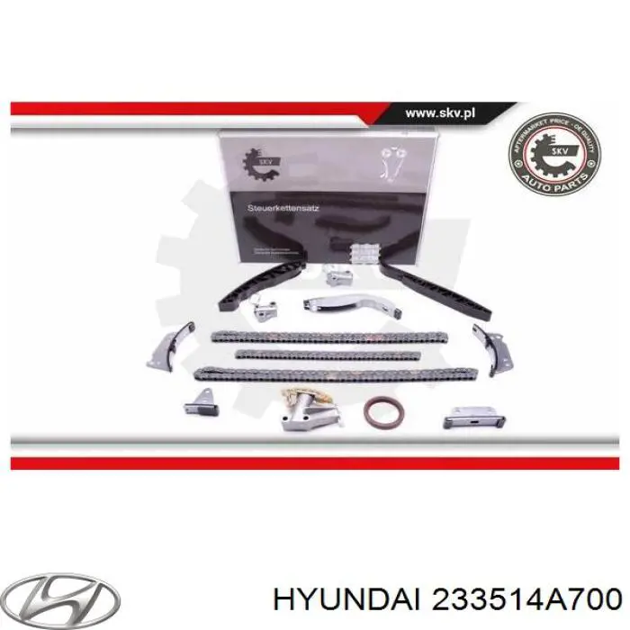Купити 233514A700 Hyundai/Kia Ланцюг ГРМ, нижня