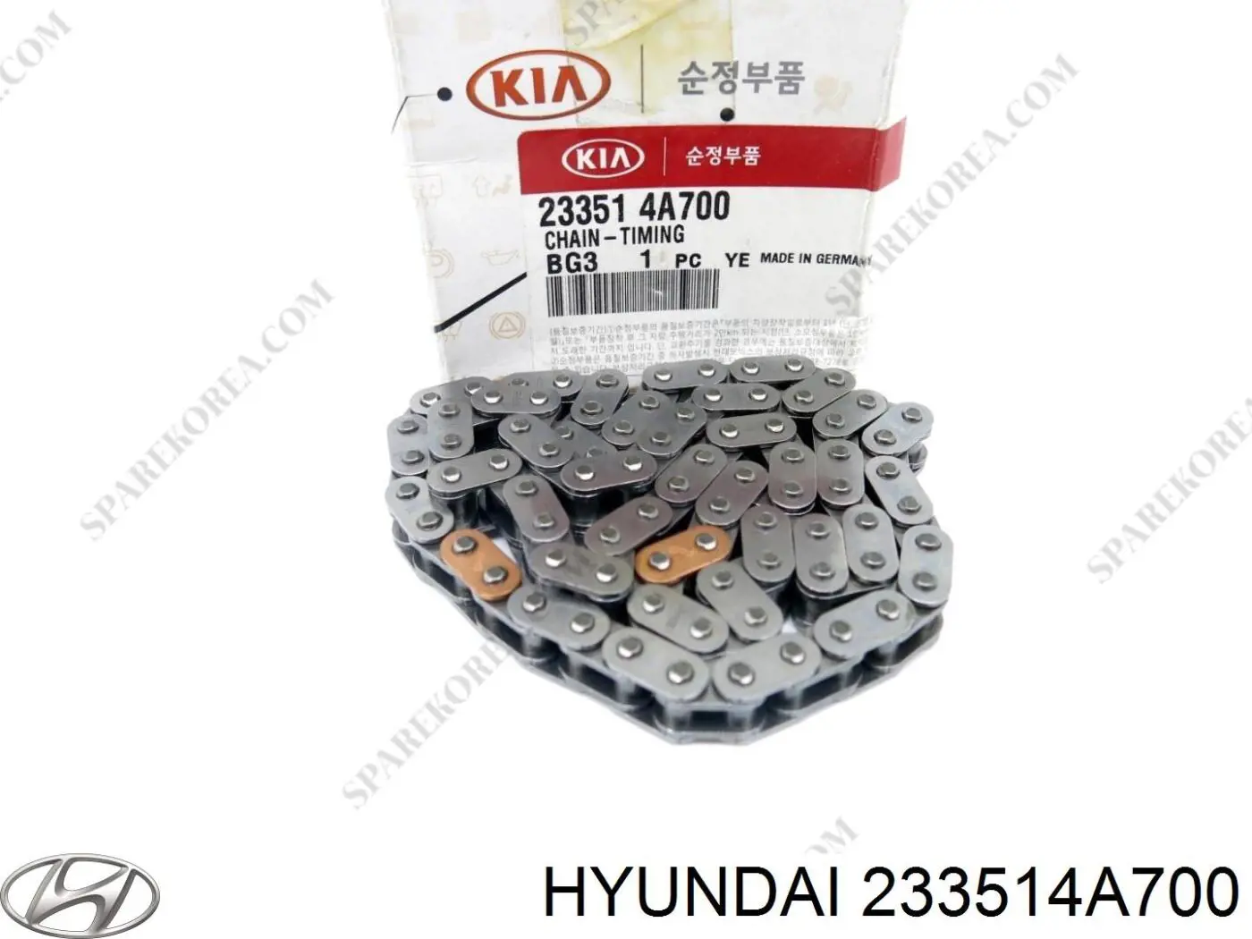 Ланцюг ГРМ, нижня 233514A700 Hyundai/Kia