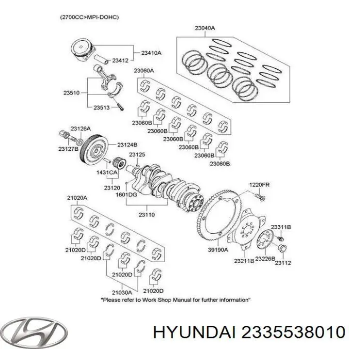 Купити 2335538010 Hyundai/Kia Шайба колінчастого вала