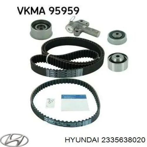 Купити 2335638020 Hyundai/Kia Ремінь балансувального вала