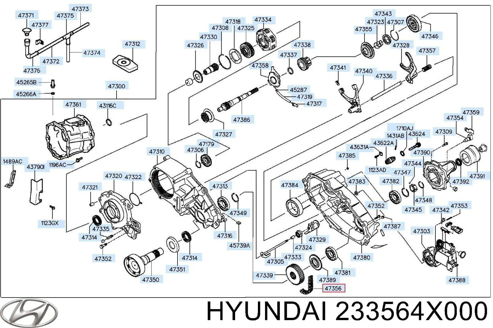 233564X000 Hyundai/Kia ланцюг маслянного насосу