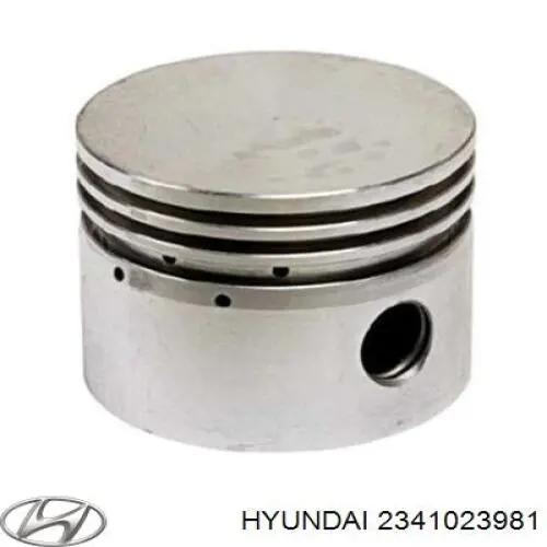 2341023981 Hyundai/Kia поршень з пальцем без кілець, 1-й ремонт (+0,25)