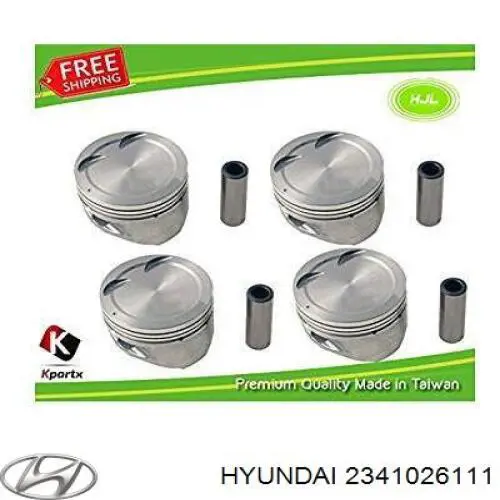 2341026111 Hyundai/Kia поршень з пальцем без кілець, std