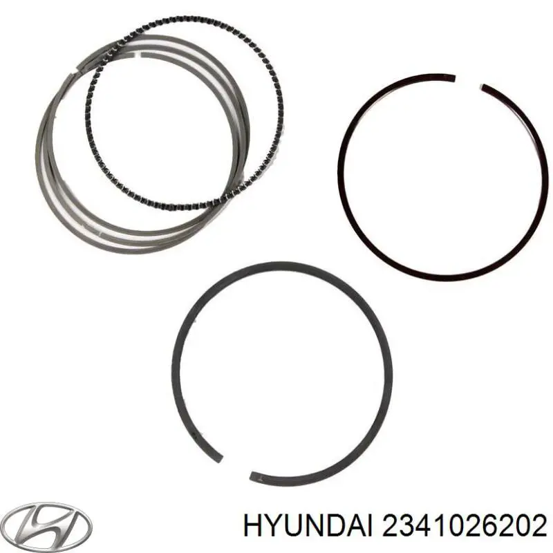 Поршень з пальцем без кілець, стандарт Hyundai/Kia 2341026202 ціна, від 22.95 USD