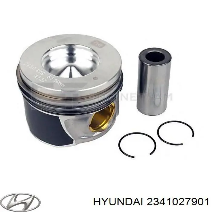 Купити 2341027900 Hyundai/Kia Поршень в комплекті на 1 циліндр, STD