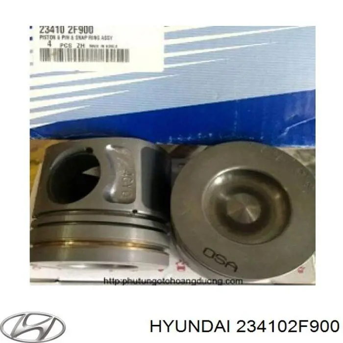 Поршень двигуна без кілець Hyundai/Kia 234102F900 ціна, від 64.92 USD