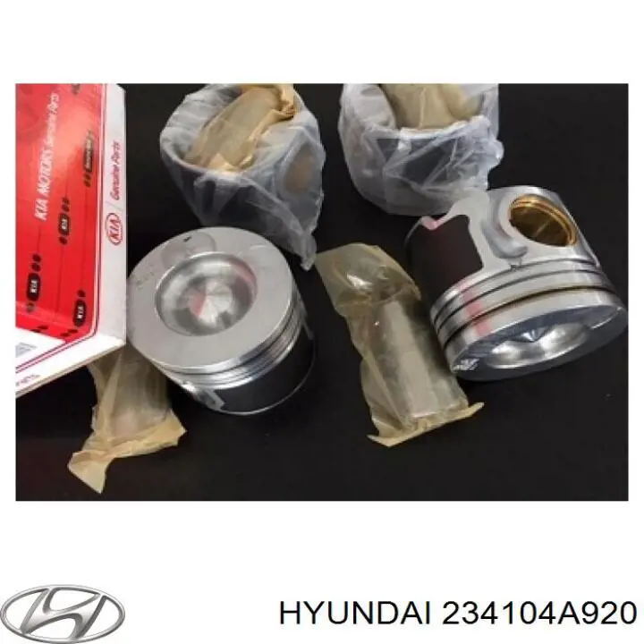 234104A920 Hyundai/Kia поршень з пальцем без кілець, std