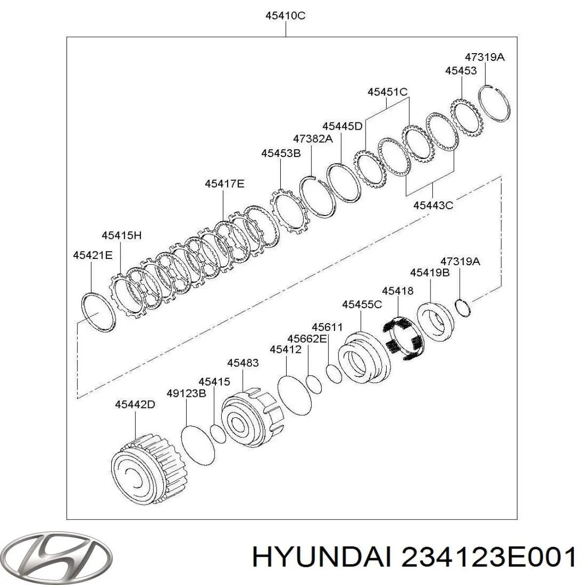 Купити 234123E001 Hyundai/Kia Палець поршня двигуна