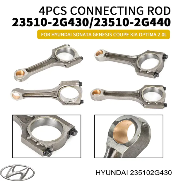 Шатун поршня двигуна 235102G430 Hyundai/Kia