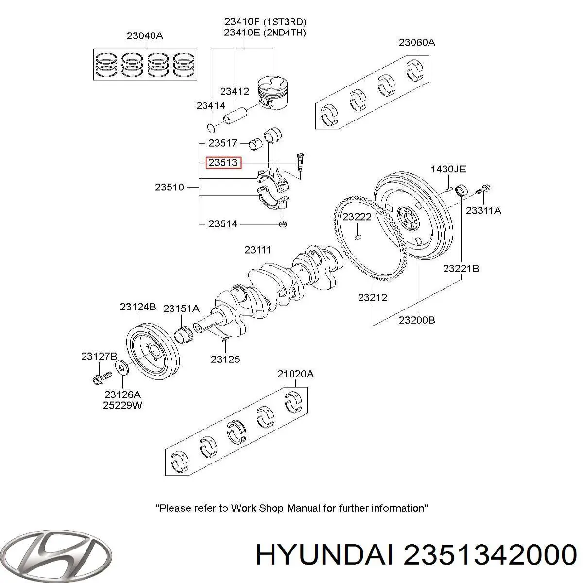 Купити 2351342000 Hyundai/Kia Болт шийок шатуна