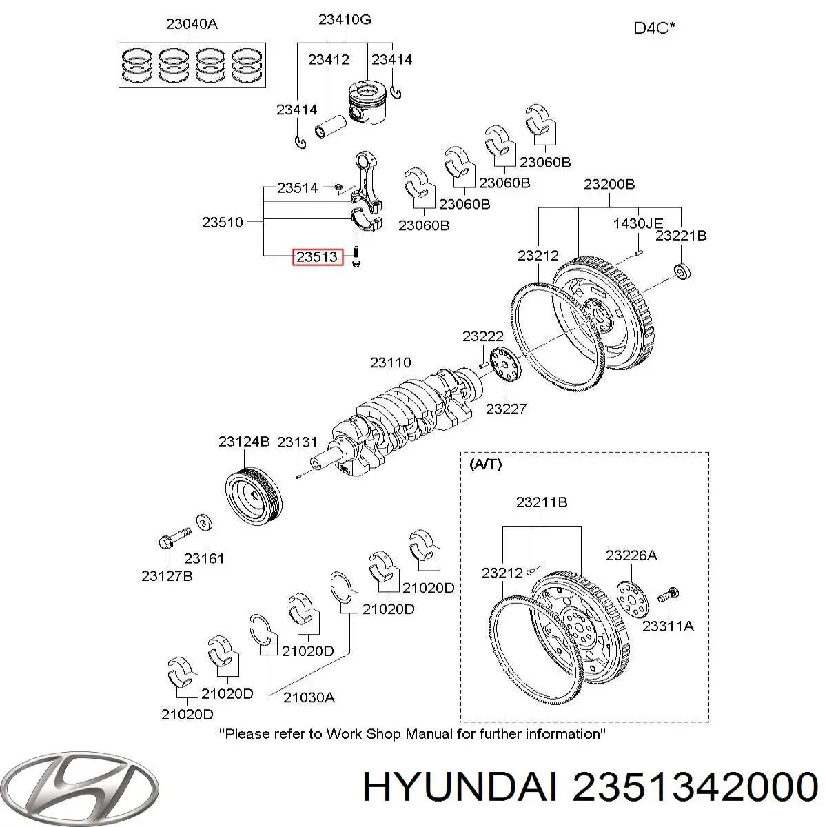 Болт шатуна Hyundai/Kia 2351342000 ціна, від 6.70 USD