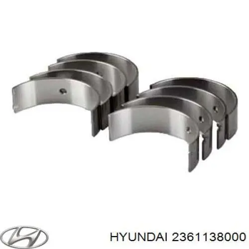 Шатунні вклалиші колінвала STD Hyundai/Kia 2361138000 ціна, від 30.75 USD