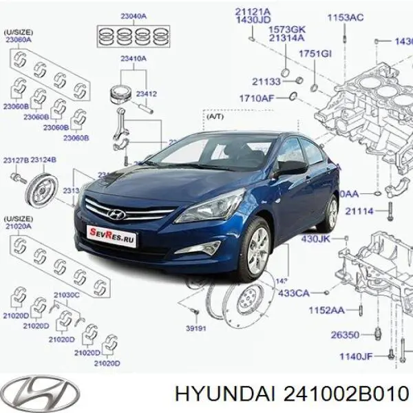Розподільний вал двигуна впускний Hyundai Accent (RB) (Хендай Акцент)