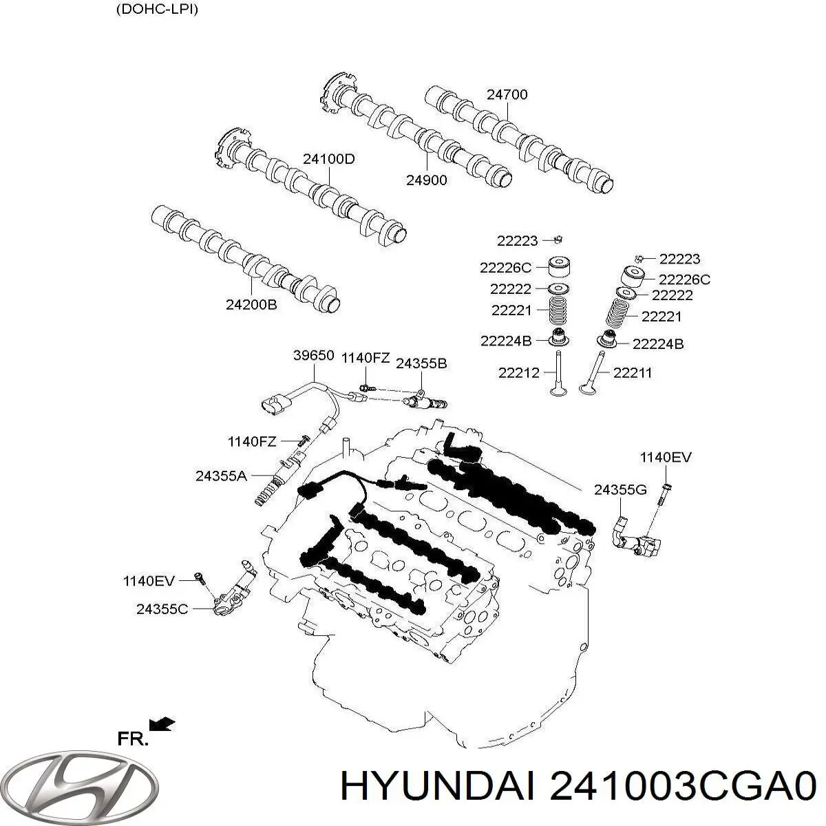  Hyundai/Kia 241003CGA0 ціна, від 62.50 USD