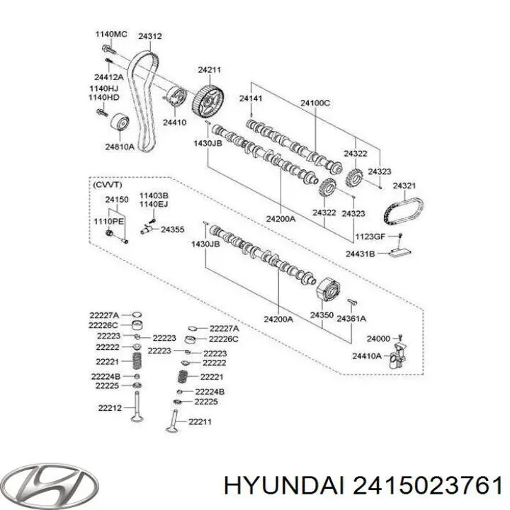2415023761 Hyundai/Kia Фільтр регулятора фаз газорозподілу