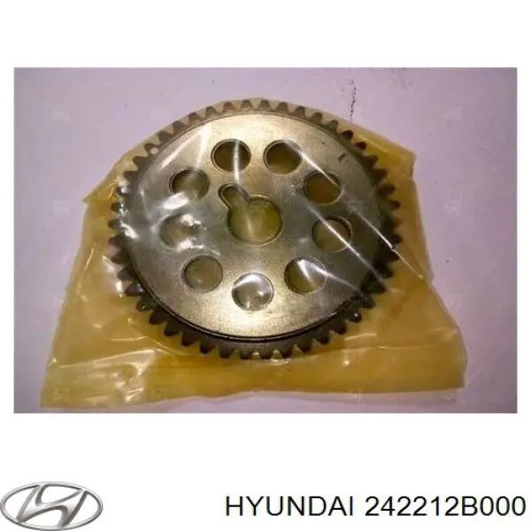 242212B000 Hyundai/Kia зірка-шестерня розподільного валу двигуна,випускного