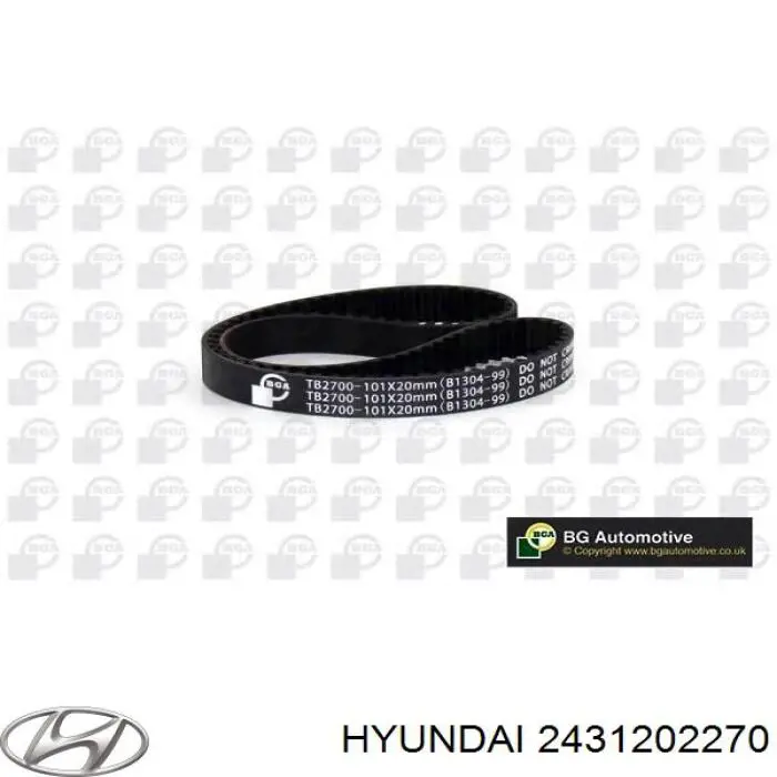 Зубчастий ремінь Hyundai/Kia 2431202270 ціна, від 16.66 USD