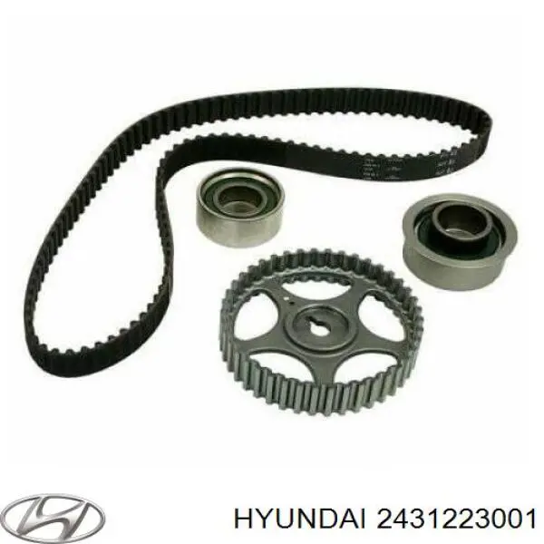Зубчастий ремінь Hyundai/Kia 2431223001 ціна, від 13.81 USD