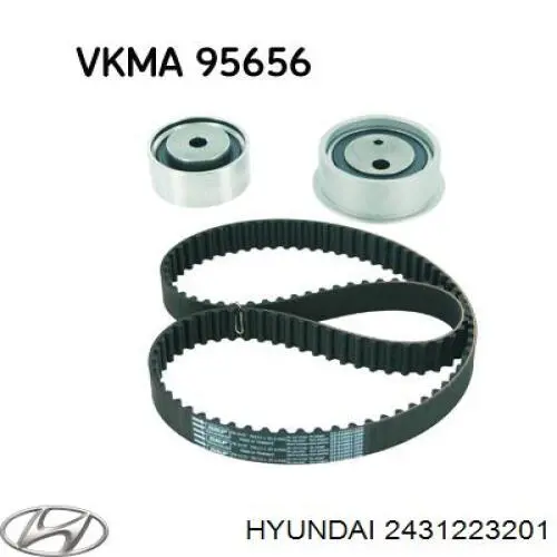 Зубчастий ремінь Hyundai/Kia 2431223201 ціна, від 17.23 USD