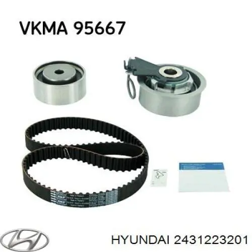 Купити 2431223201 Hyundai/Kia Ремінь газорозподільного механізму