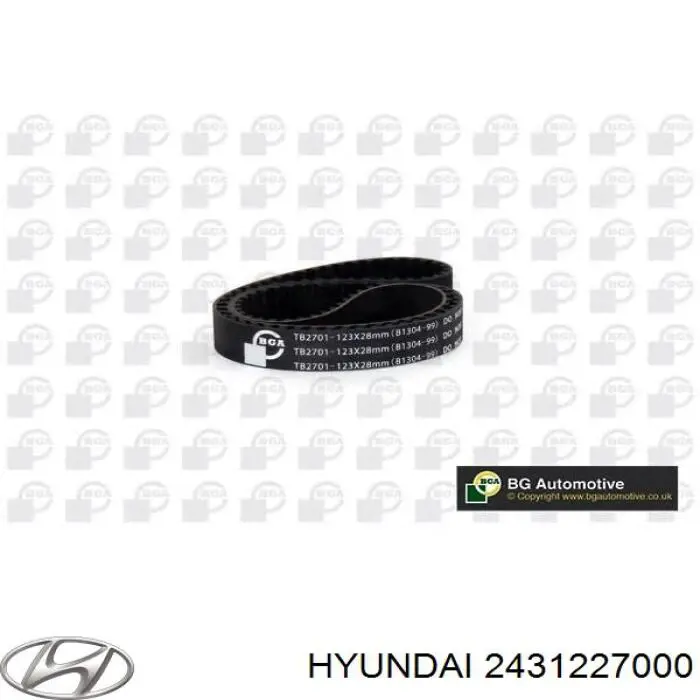 Купити 2431227000 Hyundai/Kia Ремінь газорозподільного механізму