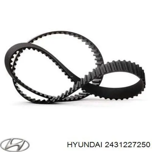 Зубчастий ремінь Hyundai/Kia 2431227250 ціна, від 20.23 USD