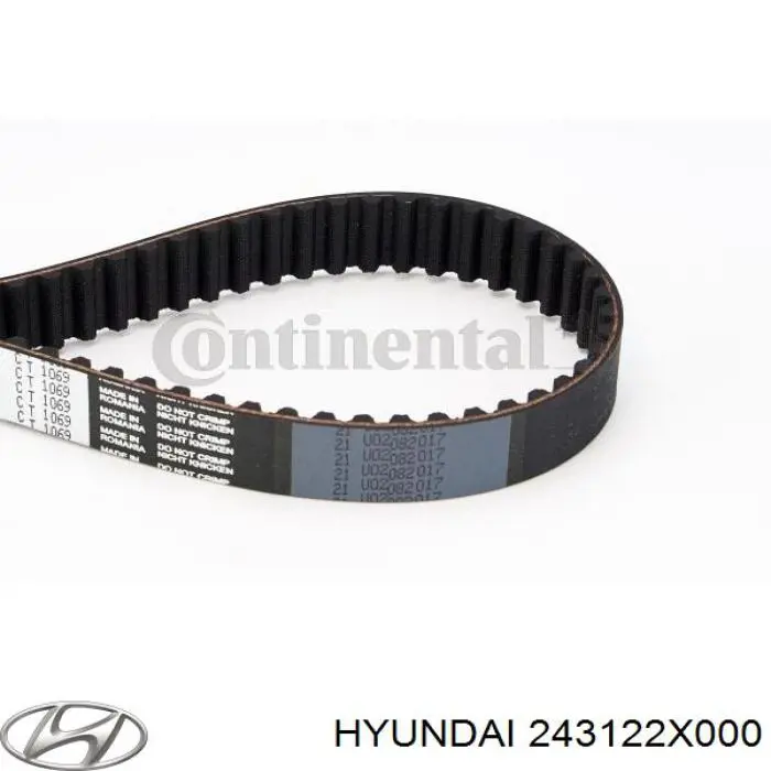 Зубчастий ремінь Hyundai/Kia 243122X000 ціна, від 14.75 USD