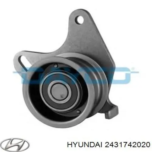 2431742020 Hyundai/Kia ролик натягувача ременя грм