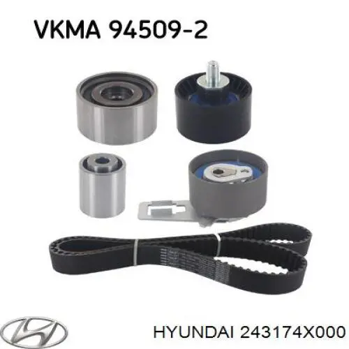Ролик паразитний ГРМ 243174X000 Hyundai/Kia