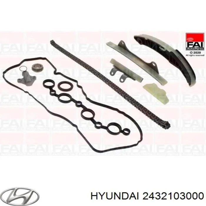 Купити 2432103000ZUHY Zuiko Ланцюг ГРМ, розподілвала