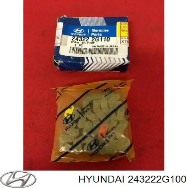 Ланцюг масло насоса Hyundai/Kia 243222G100 ціна, від 16.47 USD