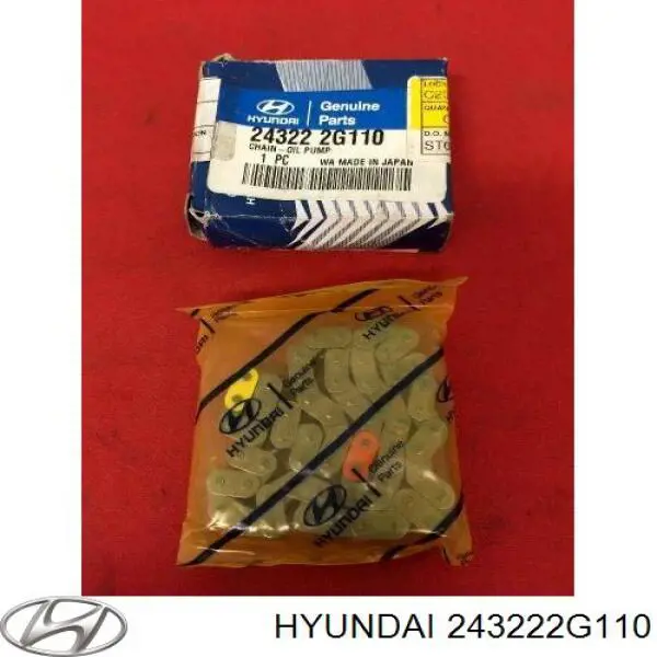 Ланцюг приводу масляного насоса Hyundai/Kia 243222G110 ціна, від 16.42 USD