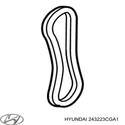 243223CGA1 Hyundai/Kia Ланцюг масло насоса