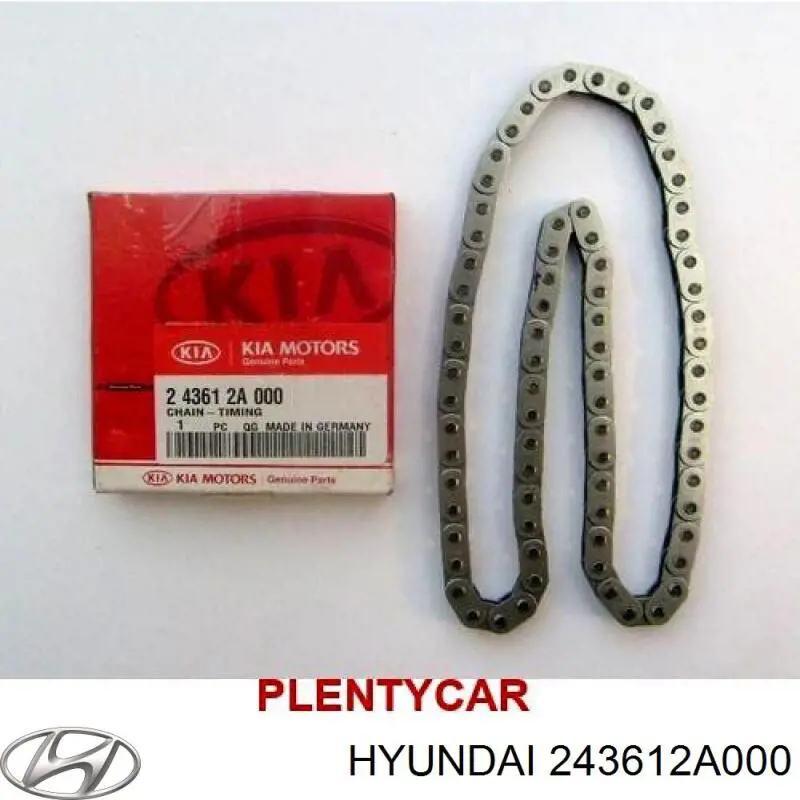 Ланцюг ГРМ, нижня Hyundai/Kia 243612A000 ціна, від 30.67 USD