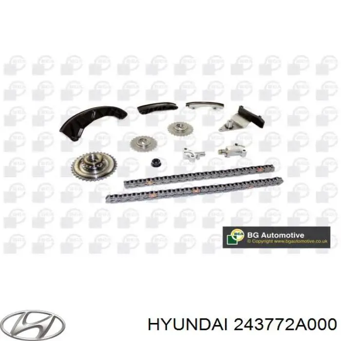 Заспокоювач ланцюга ГРМ, лівий Hyundai I20 (PB) (Хендай Ай 20)