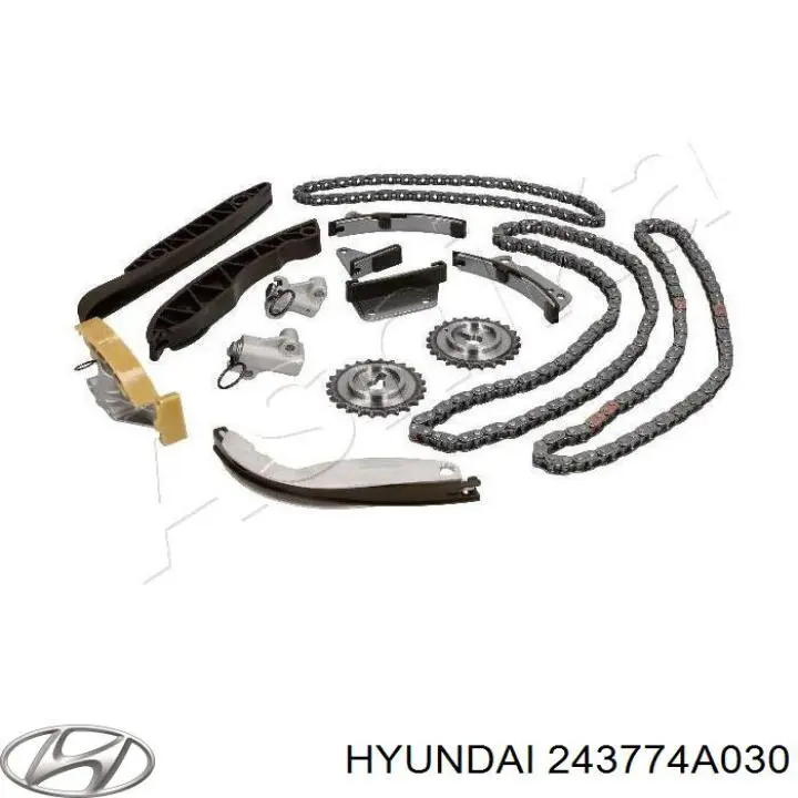 243774A020 Hyundai/Kia заспокоювач ланцюга грм, нижній