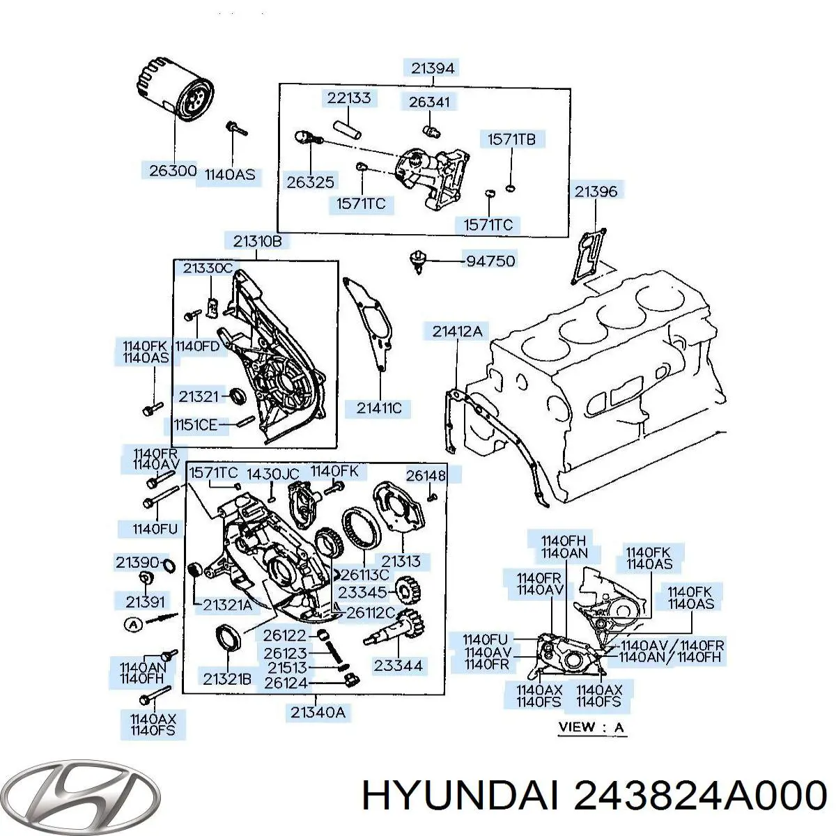 Купити 243824A000 Hyundai/Kia 