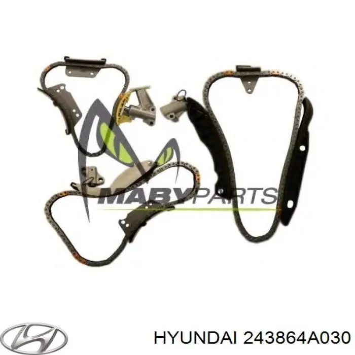 Заспокоювач ланцюга ГРМ, правий Hyundai/Kia 243864A030 ціна, від 11.18 USD