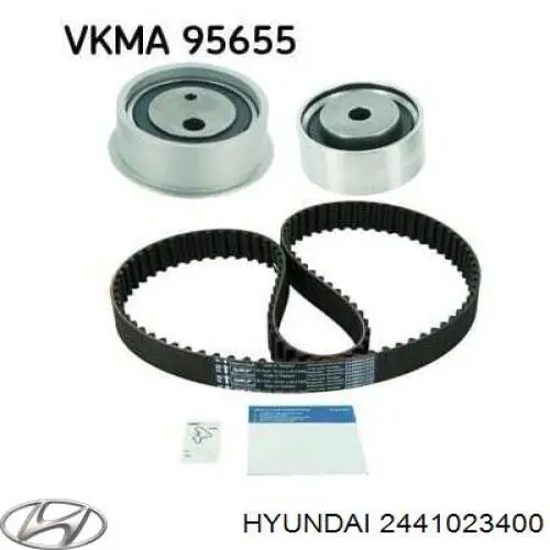 Ролик натяжителя ременя газорозподілу Hyundai/Kia 2441023400 ціна, від 16.47 USD