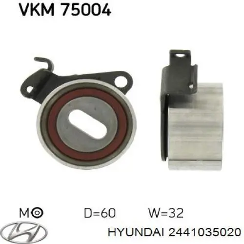 2441035020 Hyundai/Kia Ролик натягувач